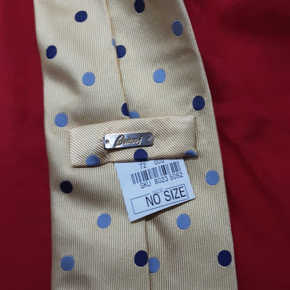 Brioni gold silk pattern tie NWT - Picture 2 of 9